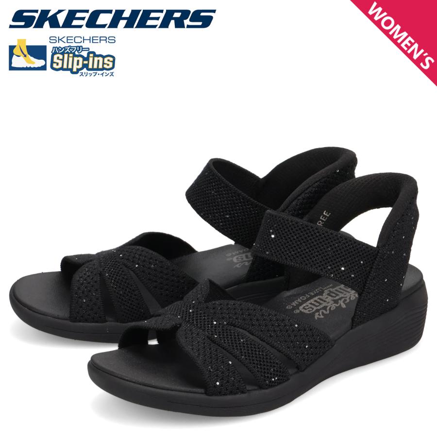 Skechers　スケッチャーズ スリップインズ　サンダル　24センチ　ブラック SKECHERS（スケッチャーズ） スリップインズ アリヤ スパークリング