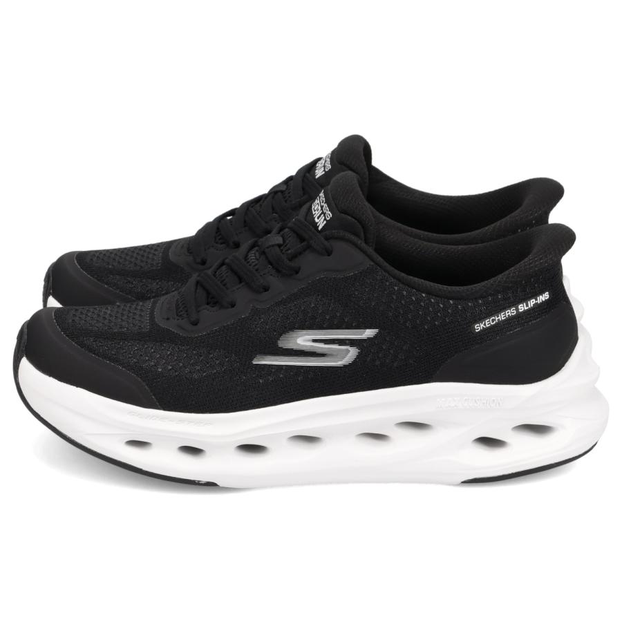 スケッチャーズ SKECHERS スリップインズ マックスクッショニング グライドステップ ハードフォード スニーカー レディース 厚底 軽量 ブラック 黒 129403の画像