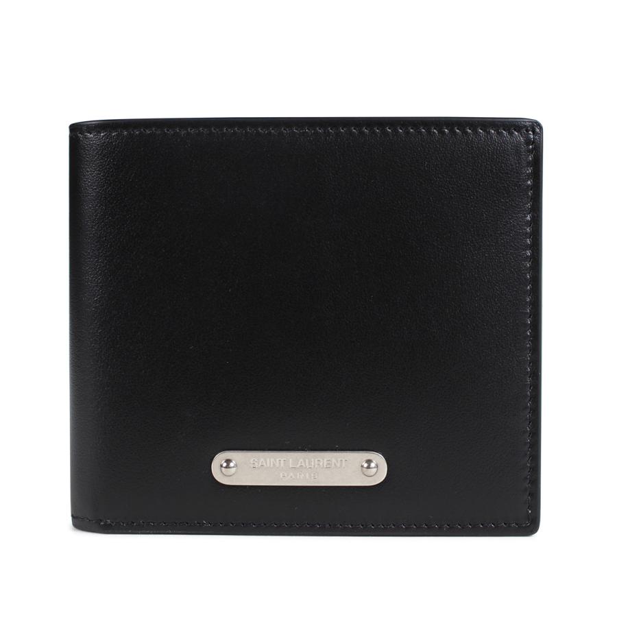 サンローラン パリ Saint Laurent Paris 財布 二つ折り メンズ レディース Leather Wallet ブラック Dv70e Slp 09 スニークオンラインショップ 通販 Yahoo ショッピング