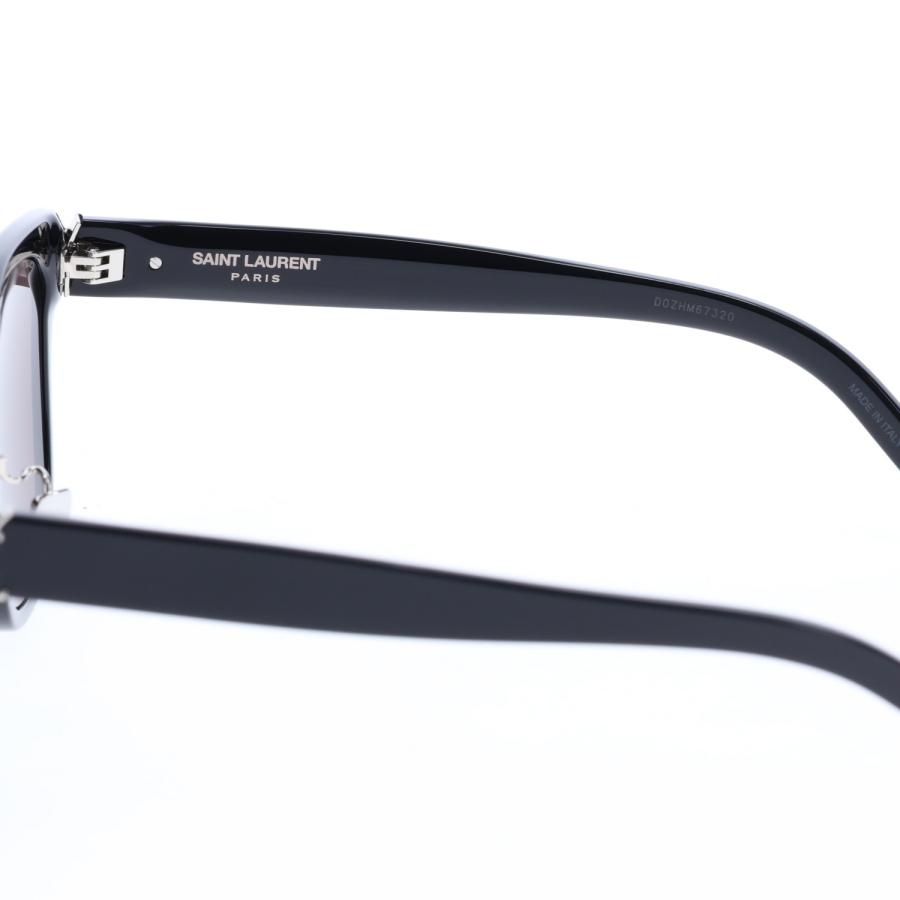 サンローラン SAINT LAURENT サングラス メンズ レディース アジアンフィット UVカット SUNGLASSES ブラック 黒 SLM105F-001の画像