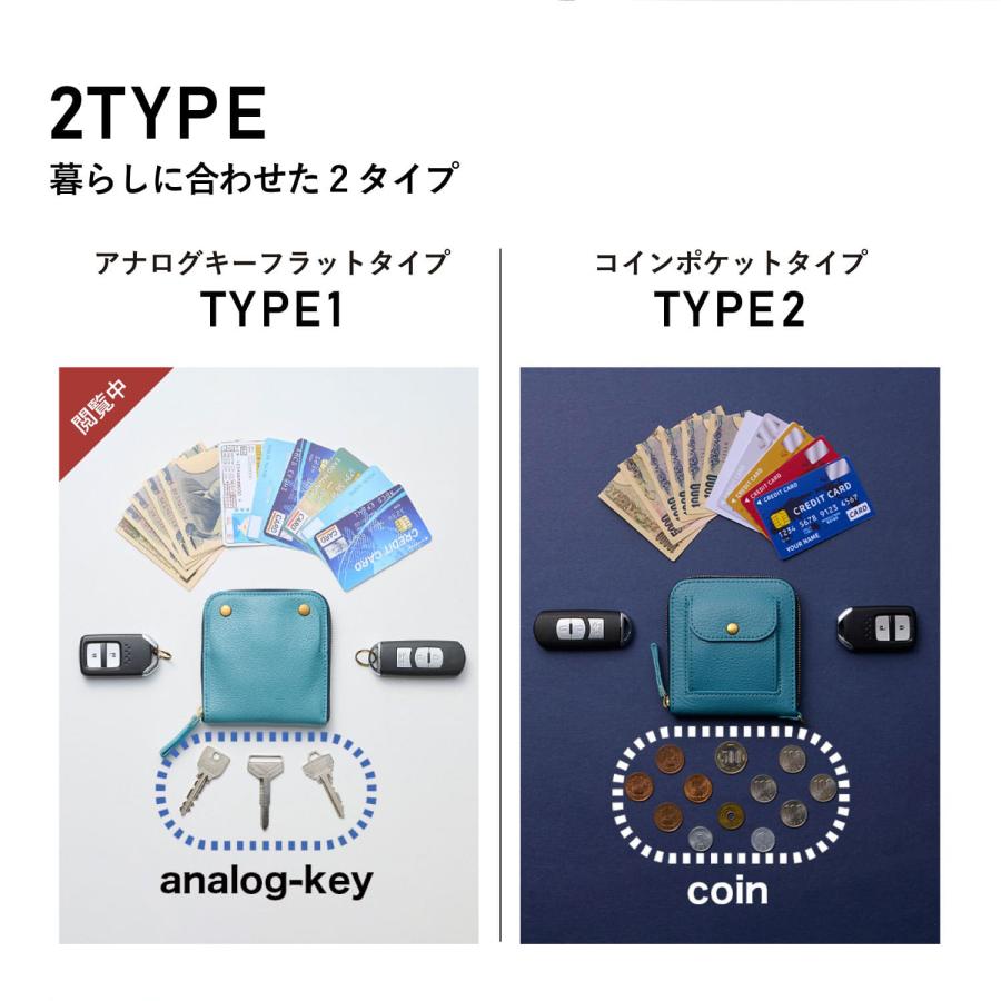 SMART MOVE! スマートムーブ スマートキーケース 財布 ミニ財布 2個収納 メンズ レディース ラウンドファスナー 本革 EMBOSS type1 MV100 SMART MOVE! スマートムーブ スマートキーケース 財布 ミニ財布 2個