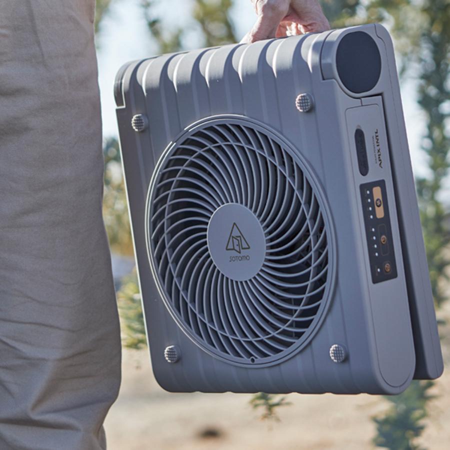 SOTOMO ソトモ ソーラーパワーファン 扇風機 コードレス 大風量 省エネ