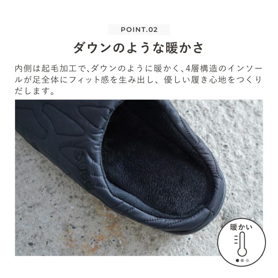SUBU（スブ） サンダル スリッポン スリッパ アウトライン メンズ
