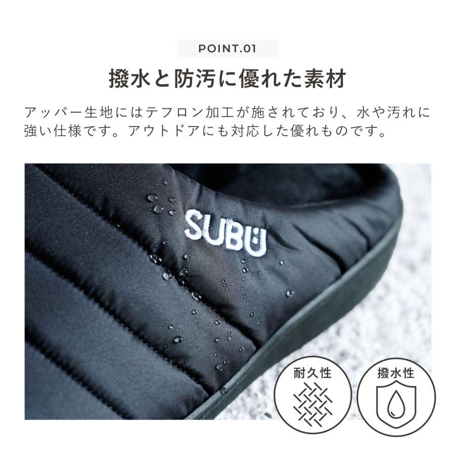 SUBU スブ サンダル スリッポン スリッパ パーマネント メンズ レディース PERMANENT ブラック グレー カーキ レッド ブラウン シルバー グリーン 黒 | SUBU | 09