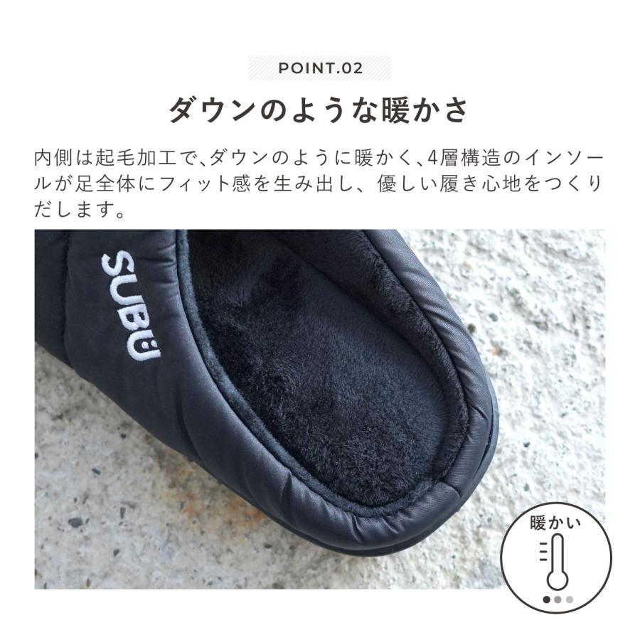 SUBU スブ サンダル スリッポン スリッパ パーマネント メンズ レディース PERMANENT ブラック グレー カーキ レッド ブラウン シルバー グリーン 黒 | SUBU | 10