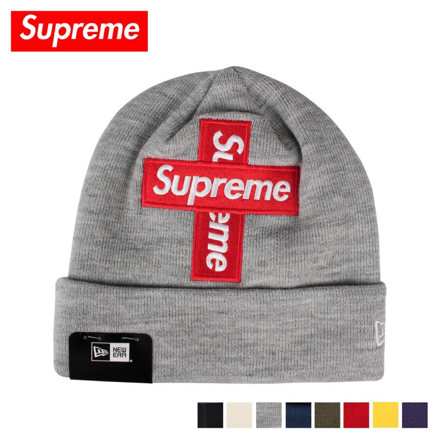 シュプリーム ニューエラ Supreme New Era ニット帽 ニットキャップ ビーニー メンズ レディース コラボ Cross Box Logo Beanie Sup Fww15 Ncblb スニークオンラインショップ 通販 Yahoo ショッピング
