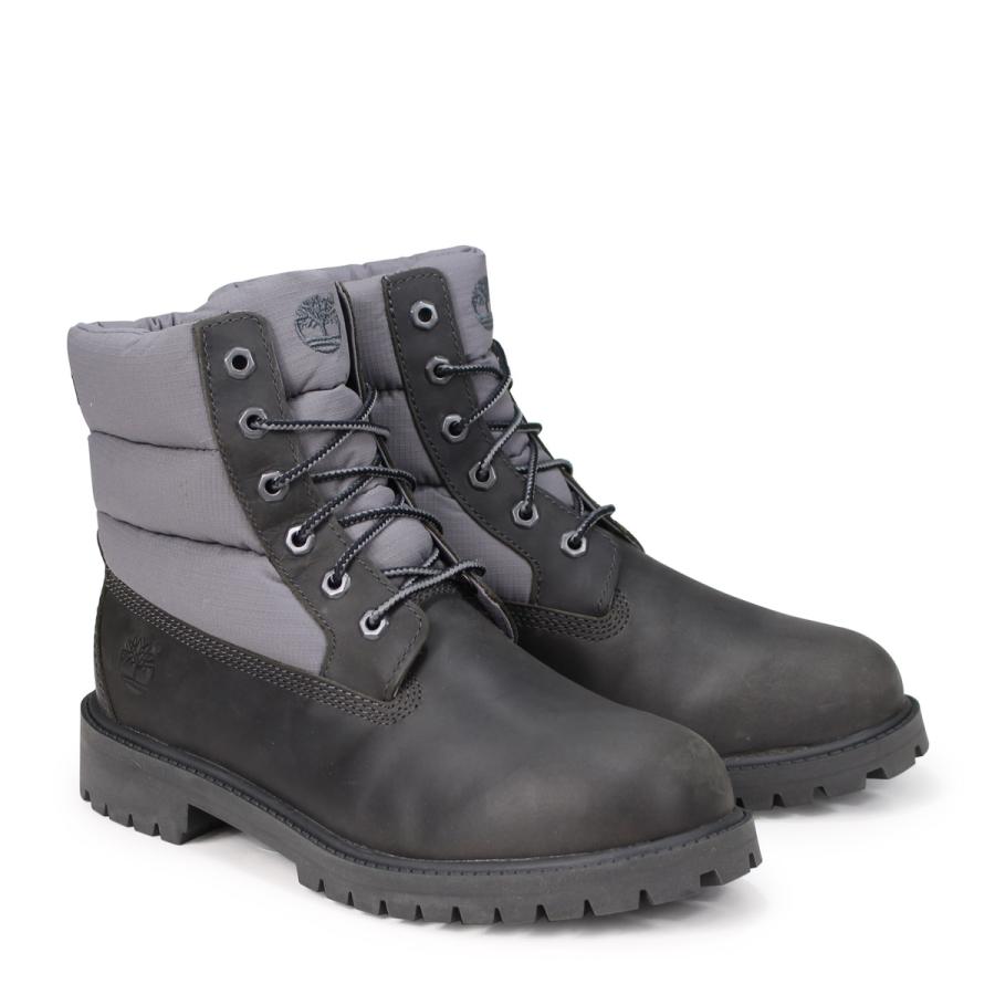 premium 6 inch boot for juniors in black
