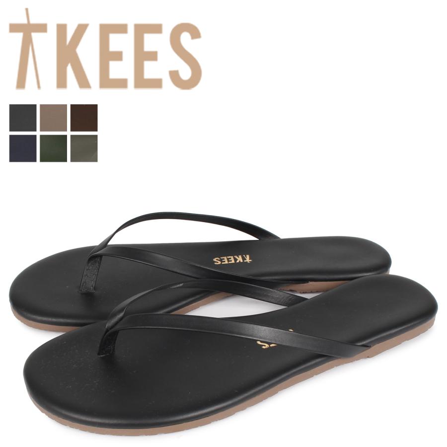 TKEES 38サイズ　ブラック TKEES ティキーズ ビーチサンダル ライナーズ レディース LINERS