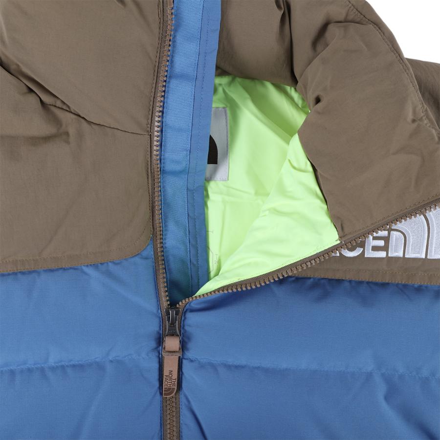 ノースフェイス THE NORTH FACE ダウンジャケット アウター ヌプシ メンズ 防寒 M 92 LOW-FI HI-TEK NUPTSE ブラウン ブルー NF0A7ZYPの画像