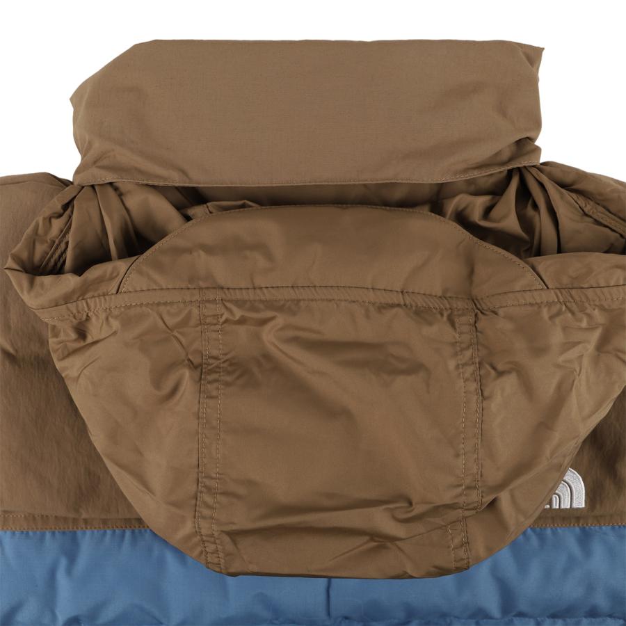 ノースフェイス THE NORTH FACE ダウンジャケット アウター ヌプシ メンズ 防寒 M 92 LOW-FI HI-TEK NUPTSE ブラウン ブルー NF0A7ZYPの画像