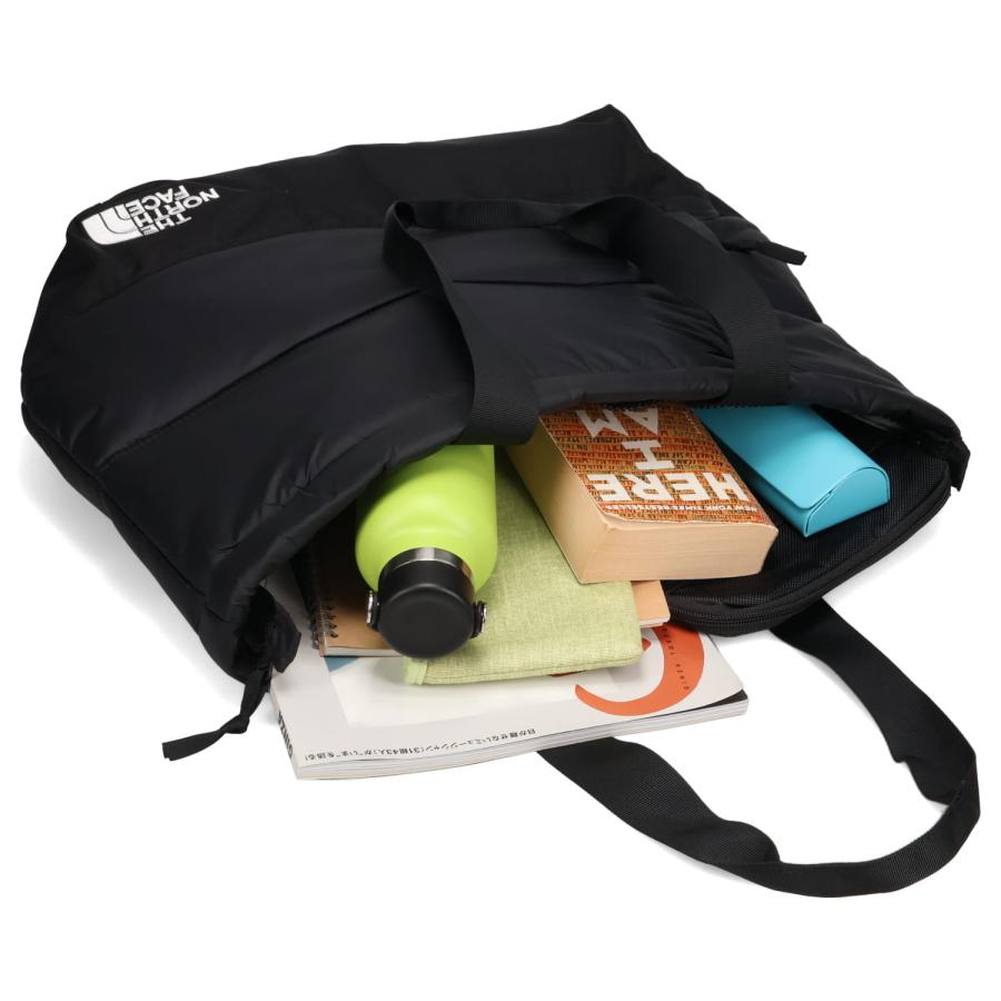 ノースフェイス THE NORTH FACE トートバッグ ヌプシ メンズ レディース ファスナー付 A4サイズ対応 NUPTSE TOTE ブラック ホワイト 黒 白 NF0A81BU