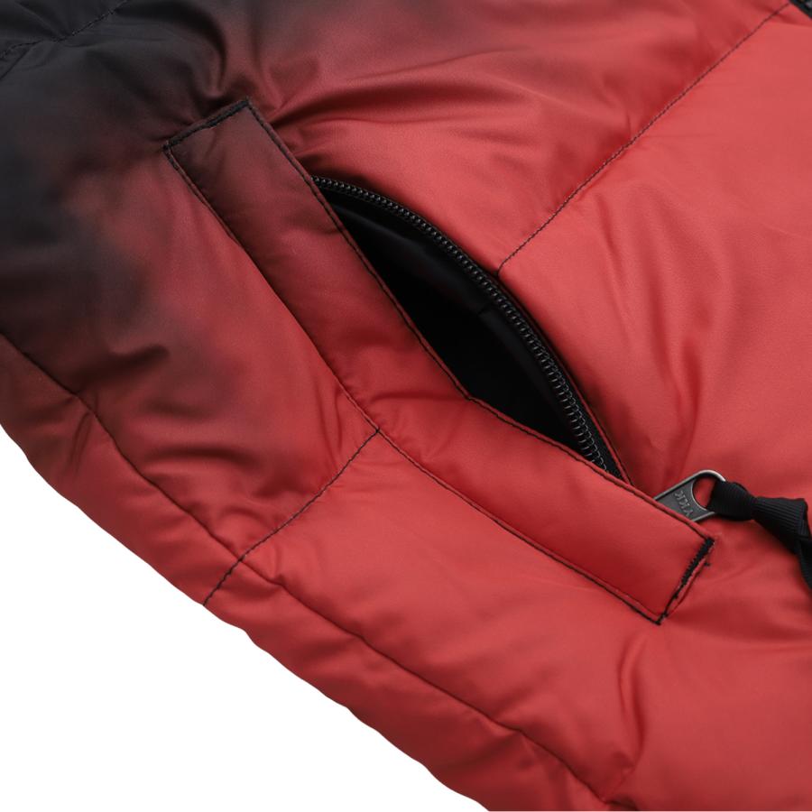 ノースフェイス THE NORTH FACE ダウンジャケット アウター ヌプシ ディップダイ レディース 防寒 W 96 NUPTSE DIP DYE JACKET レッド NF0A84QYOOR 爆買の画像