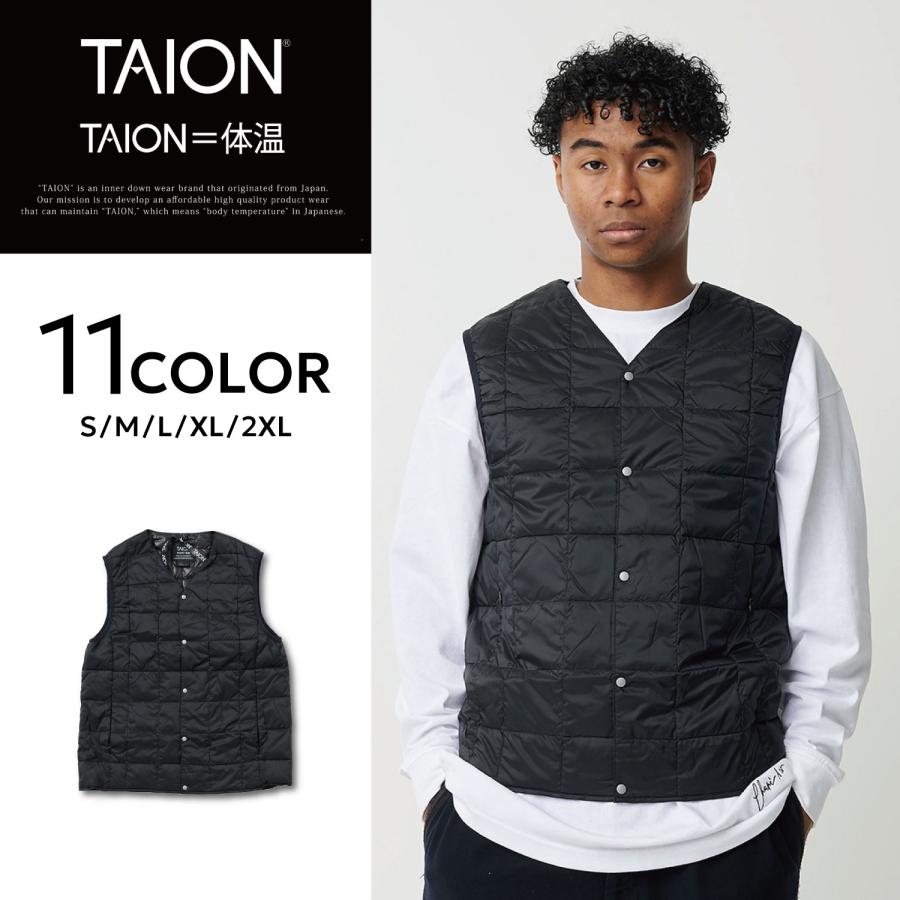 TAION（タイオン） インナーダウン ベスト アウター メンズ ベーシック
