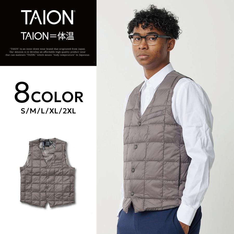 TAION（タイオン） インナーダウン ベスト ジレ アウター メンズ 