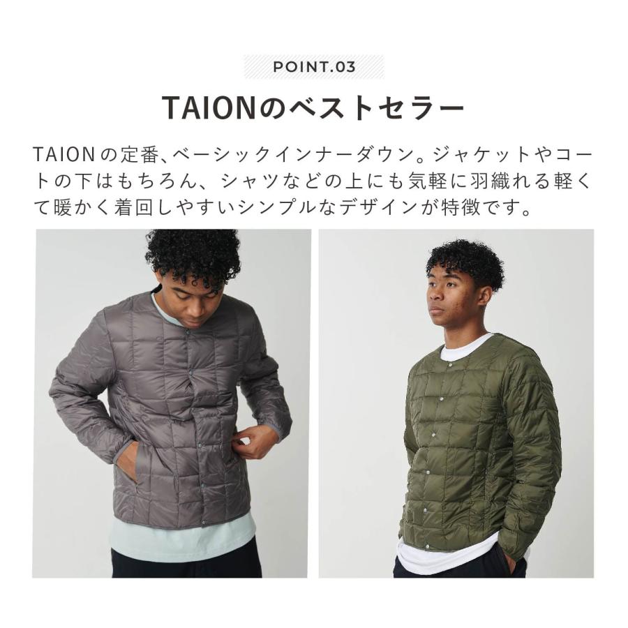 TAION（タイオン） インナーダウン ジャケット アウター メンズ