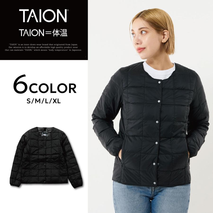 TAION（タイオン） ダウン ジャケット アウター シティ レディース 
