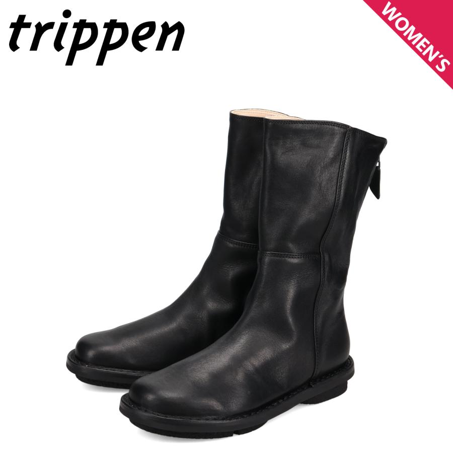 t*い様 未使用　Trippen（トリッペン）　ミッドブーツ　ドイツ製 trippen（トリッペン） ブーツ ミッドブーツ レディース レザー 本革