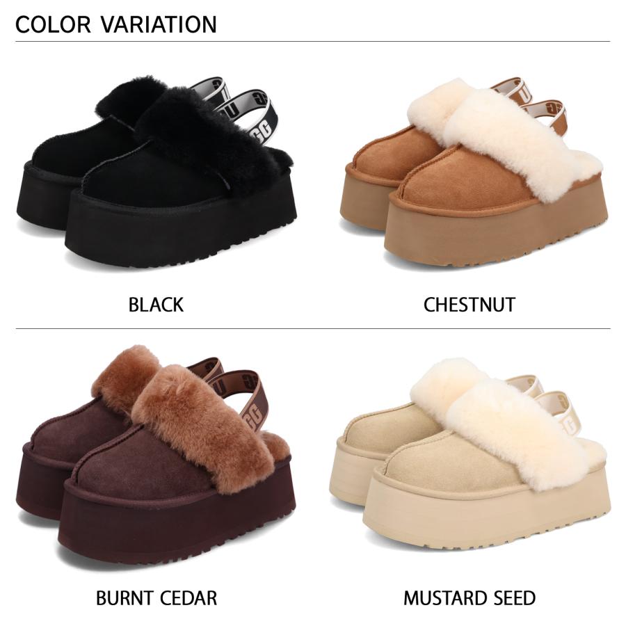 UGG（アグ） サンダル ファー ファンケット レディース 厚底 FUNKETTE
