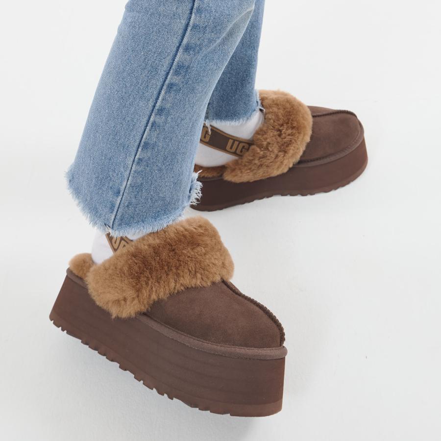 UGG アグ サンダル ファー ファンケット レディース 厚底 UGG アグ サンダル ファー ファンケット レディース 厚底