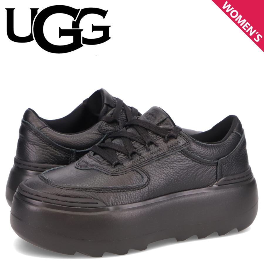 UGG アグスニーカー厚底マリンメガレース22センチ黒ブラック