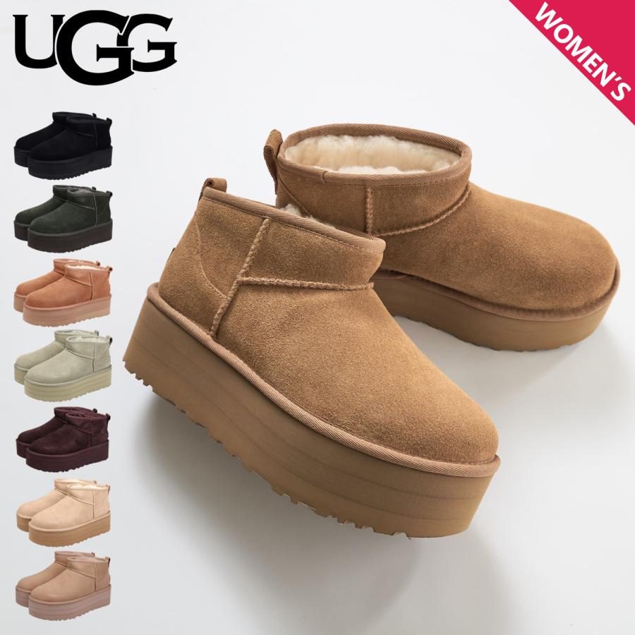 UGG アグ プラットフォーム ムートンブーツ クラシック ウルトラ ミニ