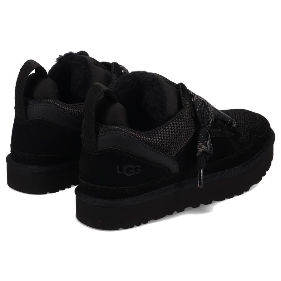 【美品】UGG アグ　ローメル カジュアルスニーカーブラック　23cm スエード UGG（アグ） スニーカー ローメル レディース LOWMEL ブラック 黒
