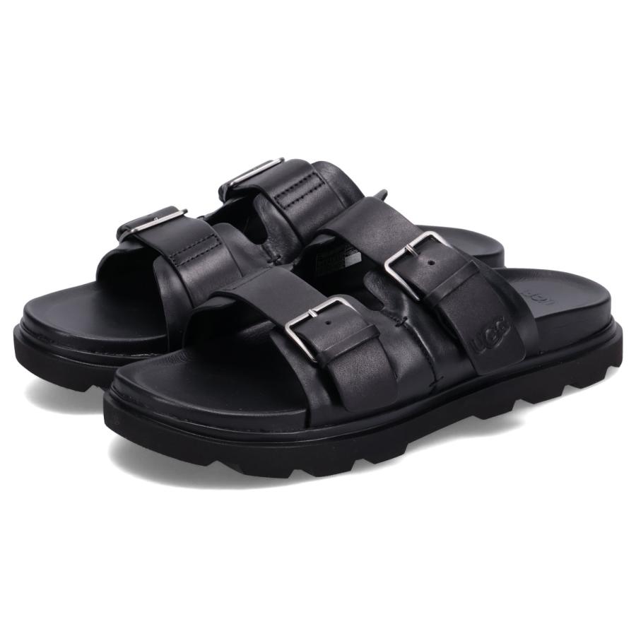 UGG アグ サンダル スライドサンダル メンズ CAPITOLA BUCKLE SLIDE ブラック 黒 1153102｜sneak｜02