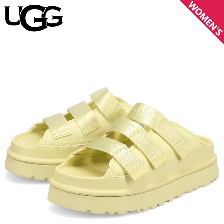 UGG イエロー 厚底スリッパ 23センチ