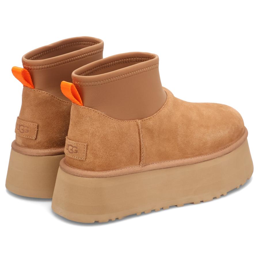 UGG クラッシックディッパー ブラウン 24cm ムートンブーツ UGG（アグ） クラシックミニ ディッパー ブーツ レディース 厚底