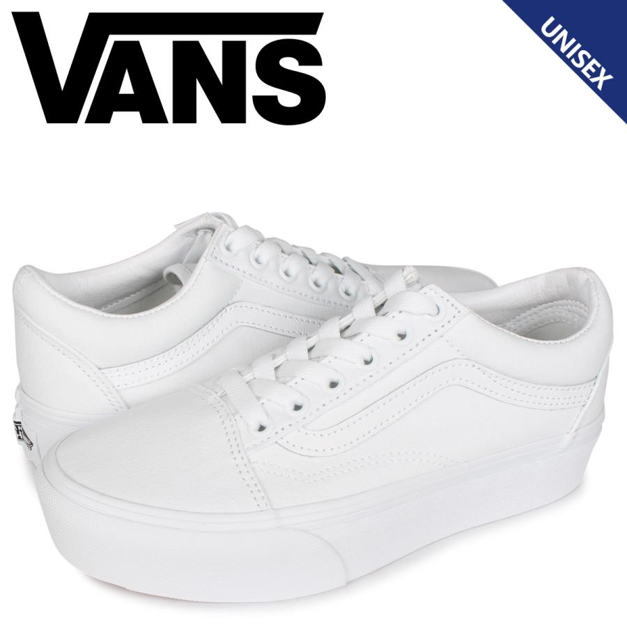 Vans ヴァンズ オールドスクール スニーカー メンズ レディース バンズ 厚底 Old Skool Platform ホワイト 白 Vn0a3b3uw00 Vn Vn0a3b3uw00 スニークオンラインショップ 通販 Yahoo ショッピング