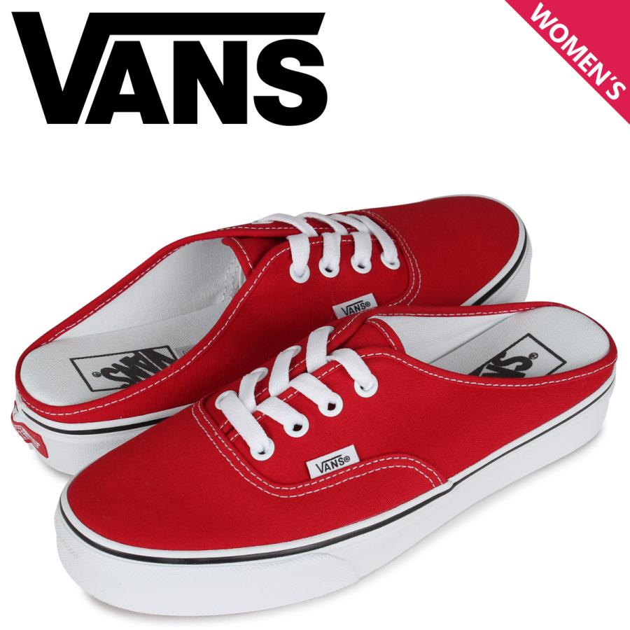 Vans ヴァンズ オーセンティック ミュール スニーカー スリッポン レディース バンズ Authentic Mule レッド Vn0a54f7jv6 Vn Vn0a54f7jv6 スニークオンラインショップ 通販 Yahoo ショッピング