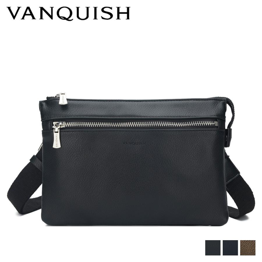 超歓迎 ヴァンキッシュ VANQUISH バッグ ショルダーバッグ メンズ SHOULDER BAG ブラック ネイビー ブラウン 黒 VQM-41450 ショルダーバッグ