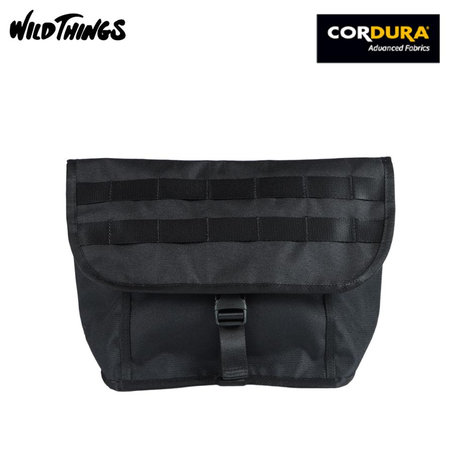 WILD THINGS ワイルドシングス ショルダーメッセンジャーバッグ ミニ メンズ レディース 5L POLY CORDURA MINI MESSENGER ブラック 黒 WT3803407 超PayPay祭 | WILD THINGS