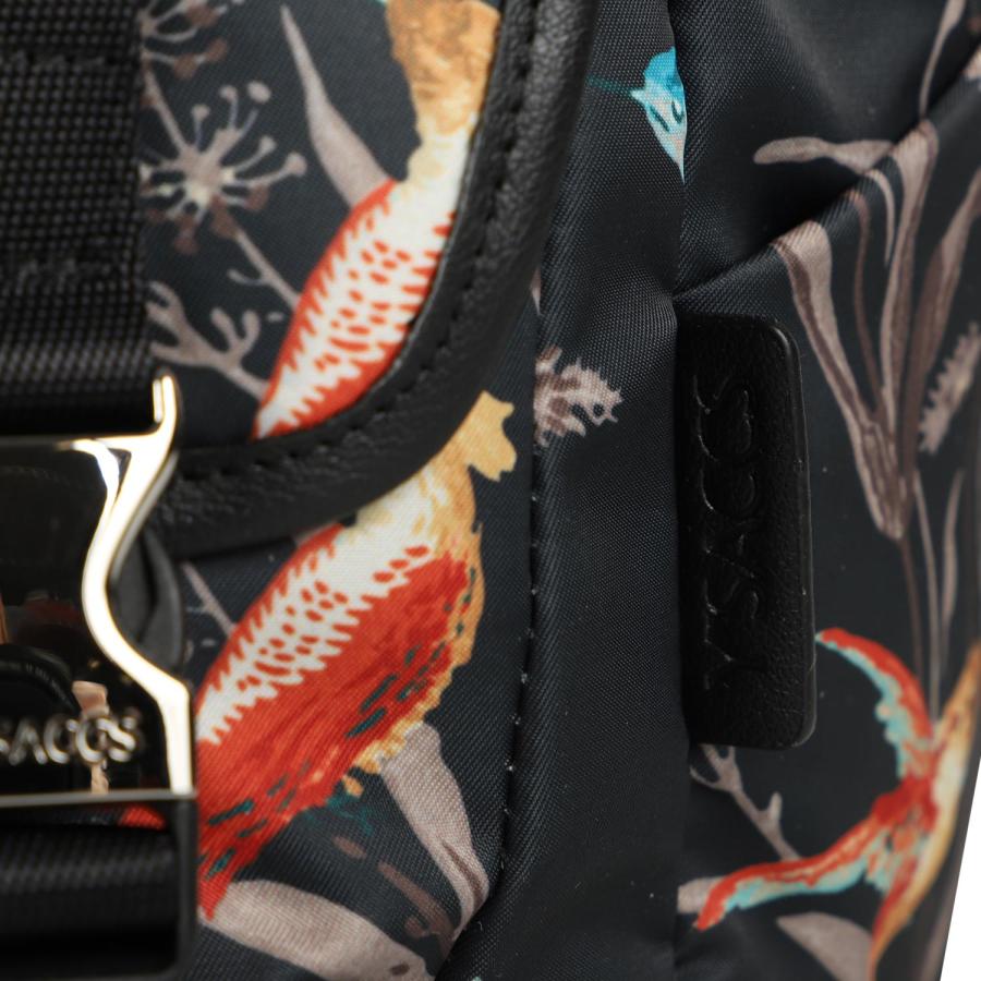 イザック Y’SACCS リュック バッグ バックパック レディース 通学 BIRD PRINT DAYPACK ブラック グレー 黒 10-004-03｜sneak｜11