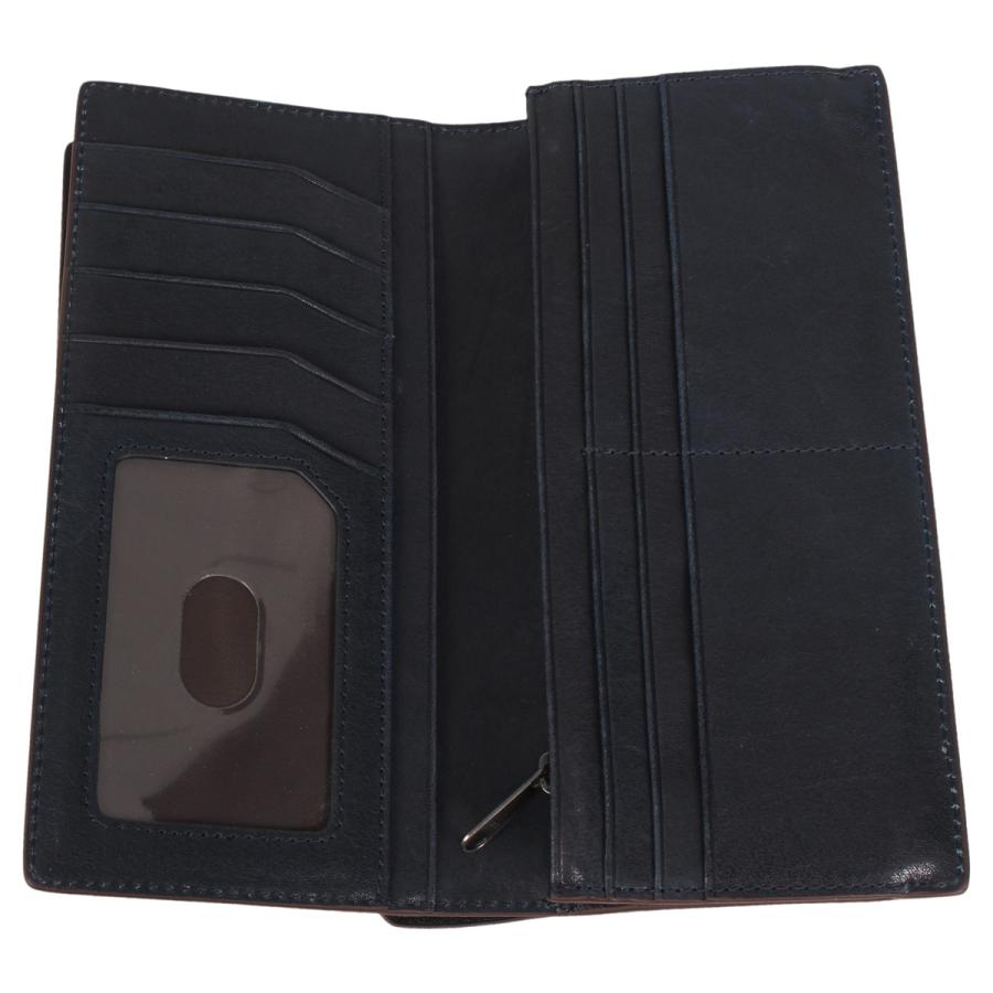 ゾナール ZONALE 財布 長財布 メンズ 本革 ORLO ネイビー ブラウン 31223 ZONALe（ゾナール） 長財布 メンズ 本革 ORLO ネイビー ブラウン 31223