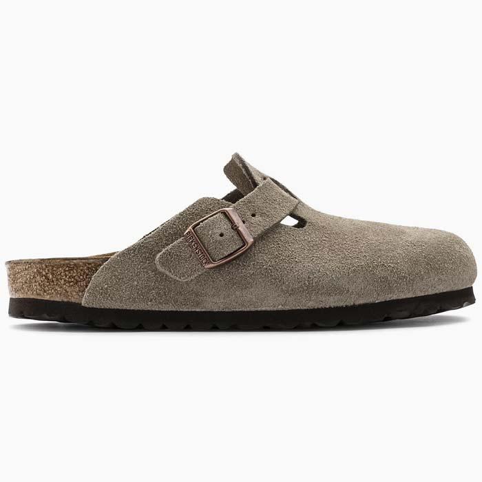 毎日発送 ビルケンシュトック ボストン メンズ レディース 普通幅 トープ ベージュ ベロアレザー BIRKENSTOCK BOSTON LEVE TAUPE 0060461の画像