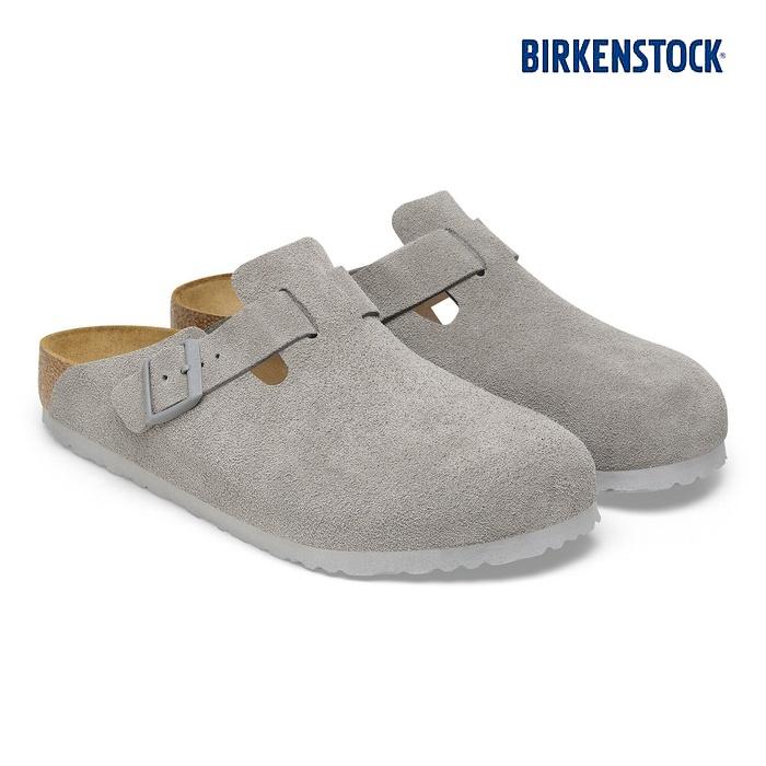 毎日発送 ビルケンシュトック ボストン メンズ レディース 普通幅 グレー スエード BIRKENSTOCK BOSTON STONE COIN 1027688 BIRKENSTOCK（ビルケンシュトック） 毎日発送 ボストン メンズ