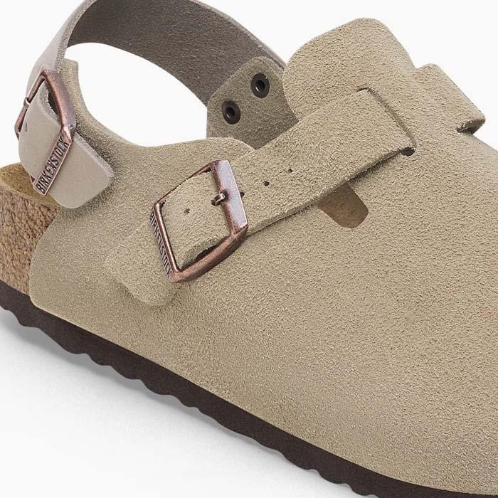 毎日発送 ビルケンシュトック トキオ 2 メンズ レディース 普通幅 トープ ベージュ スエード BIRKENSTOCK TOKIO II SUEDE TAUPE 1028287の画像