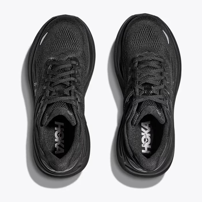 HOKA 　ブラック厚底シューズ HOKA ONEONE（ホカ オネオネ） 並行輸入品 毎日発送 ボンダイ 9