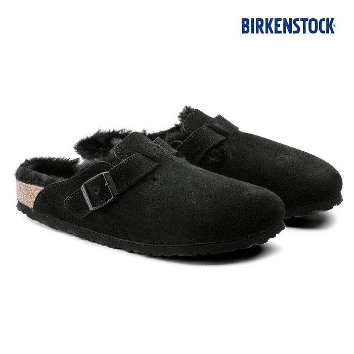毎日発送 ビルケンシュトック ボストン シアリング メンズ レディース 普通幅 ブラック スエード 黒 BIRKENSTOCK BOSTON SHEARLING LEVE BLACK 259881 BIRKENSTOCK（ビルケンシュトック） 毎日発送 ボストン シアリング