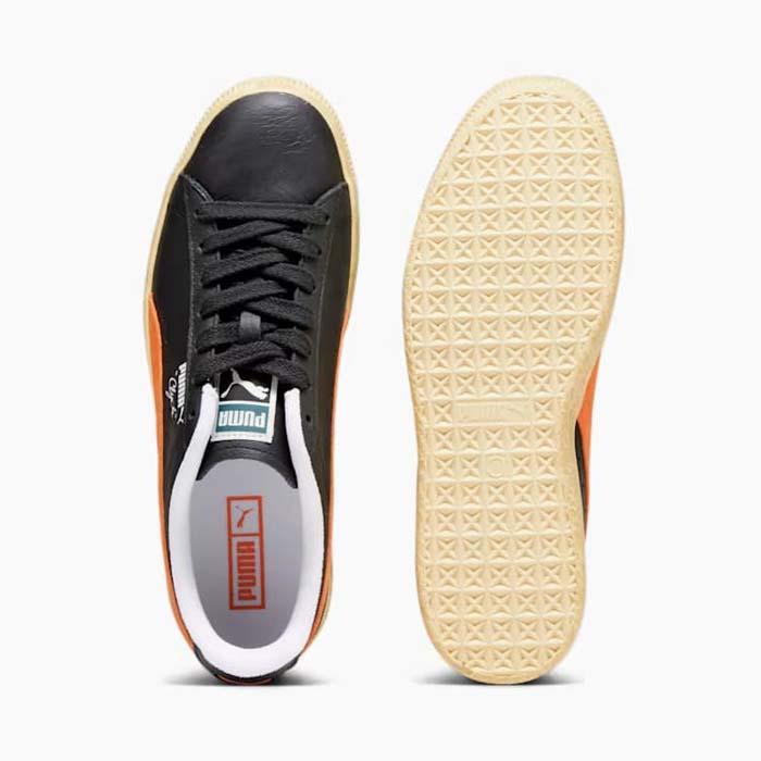 プーマ クライド ヴィンテージ PUMA CLYDE VINTAGE 394687-02 メンズ スニーカー 黒 オレンジ レザー 復刻[PU2] PUMA（プーマ） クライド ヴィンテージ PUMA CLYDE VINTAGE 394687-02