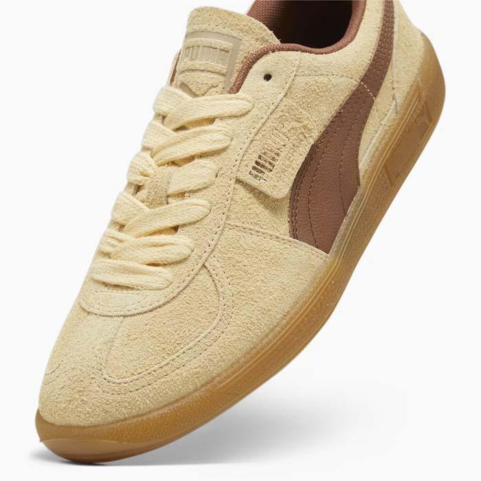 PUMA（プーマ） パレルモ ヘアリー スニーカー レディース ベージュ