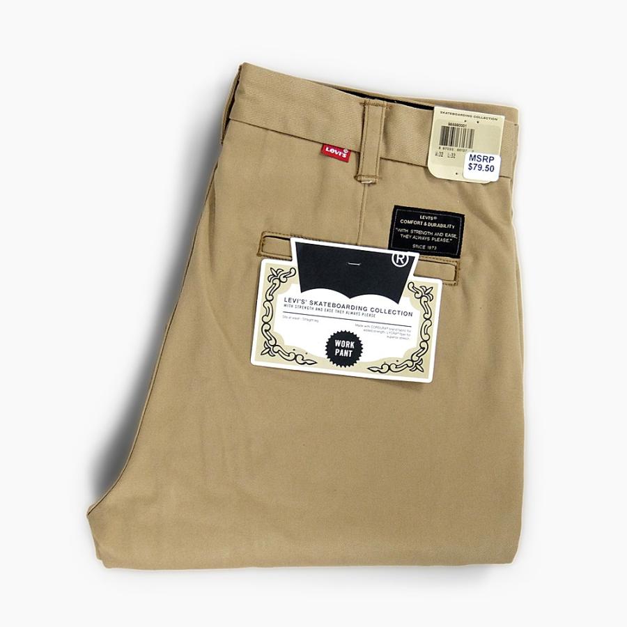 並行輸入品 Levis メンズファッション Skate Work Pants スケート スケート チノパンツ ワークパンツ スケートボード メンズ チノパンツ ベージュ ストレッチ スニーカー坊主 955 0001 リーバイス セール特集