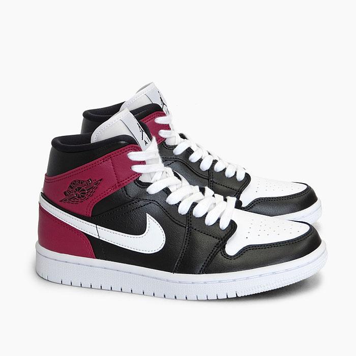 Nike Air Jordan 1 ナイキ エアジョーダン1 Mid レディース 並行輸入品 Nike Wmns Air Jordan 1 Mid ナイキ エア ジョーダン 1 ミッド ウィメンズ Bq6472 016 黒 白 赤 レディース スニーカー エアジョーダン Www Hbt Gob Pe