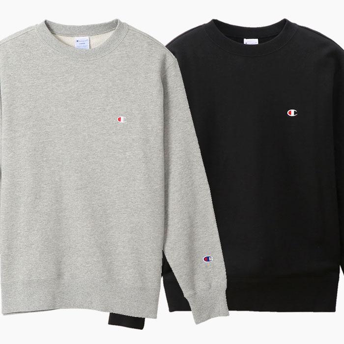 チャンピオン クルーネックスウェットシャツ CHAMPION CREW NECK SWEATSHIRT メンズ ベーシック トレーナー  オックスフォードグレー/黒 C3-Q001 :c3q001:スニーカー坊主 - 通販 - Yahoo!ショッピング