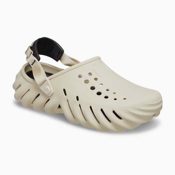 毎日発送 クロックス エコー クロッグ CROCS ECHO CLOG BONE/BLACK 207937 2YJ サンダル メンズ レディース ベージュ 黒 サポ 軽量｜sneaker-bouz｜14