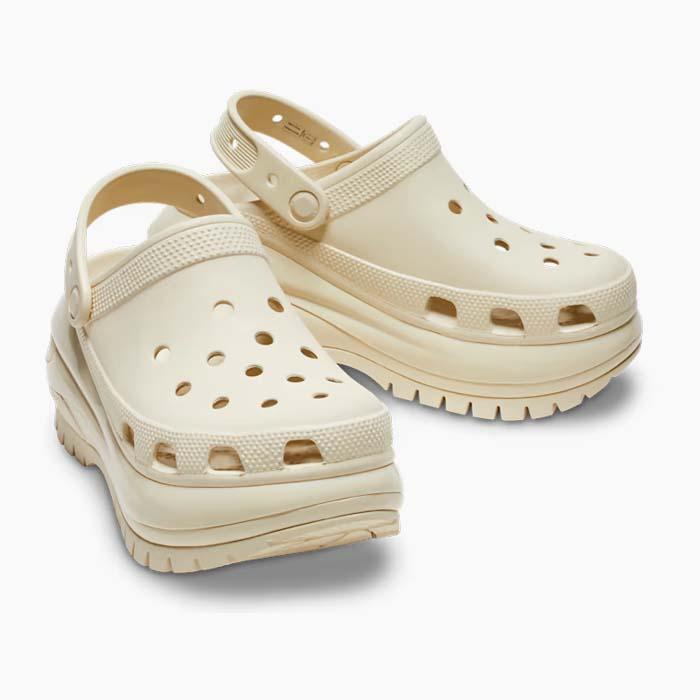 クロックス メガクラッシュ クロッグ CROCS MEGA CRASH CLOG BONE 207988 2Y2 サンダル メンズ レディース ベージュ サボ 軽量｜sneaker-bouz｜03