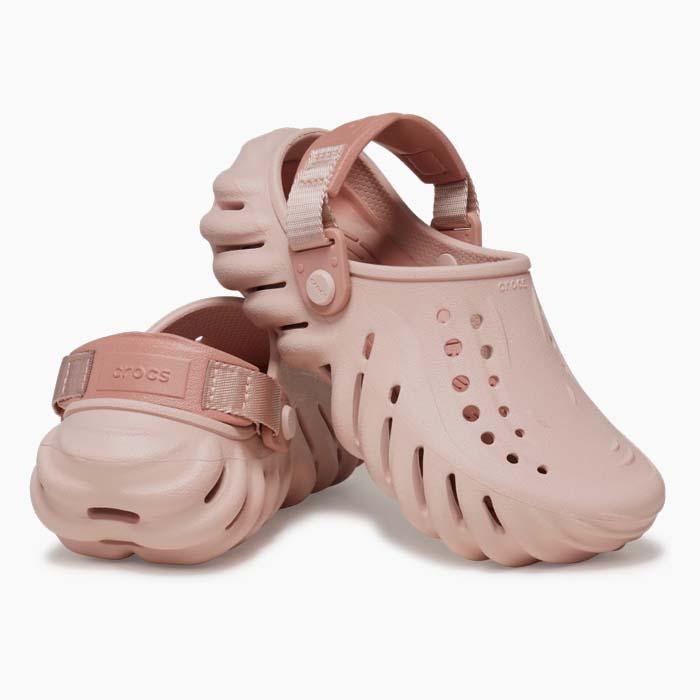 crocs（クロックス） 毎日発送 サンダル キッズ エコークロッグ CROCS KIDS ECHO CLOG PINK CLAY ...