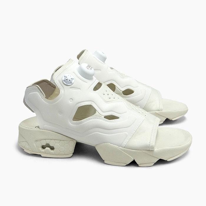 Reebok Instapump Fury Sandal Gw48 リーボック インスタポンプフューリー サンダル メンズ レディース サンダル 白ベージュ グレー 厚底 スリッポン Gw48 スニーカー坊主 通販 Yahoo ショッピング