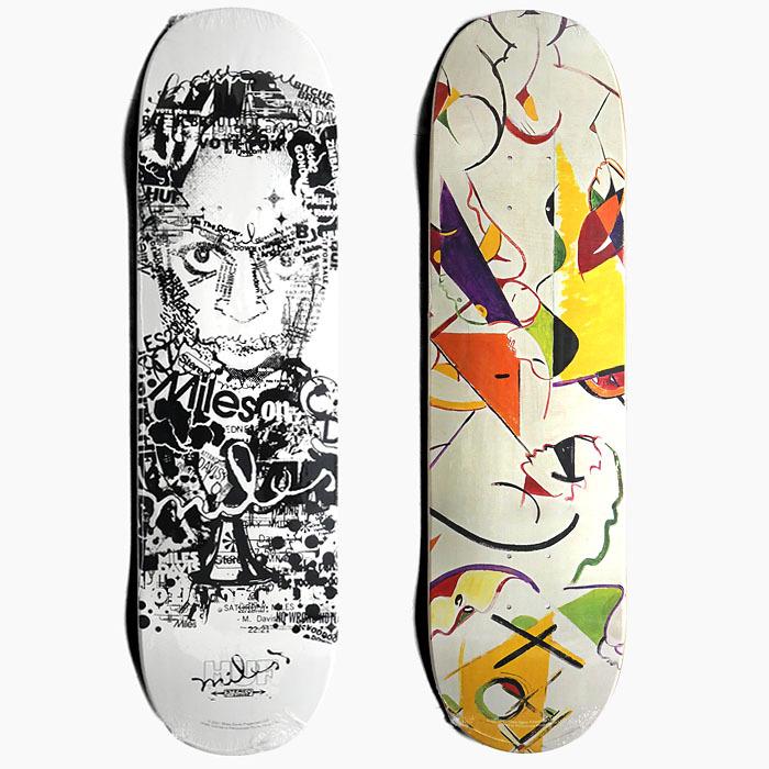 【スケボー デッキ】HUF X MILES DAVIS DECK[ハフ マイルス・デイヴィス スケートボード  コラボレーション]｜sneaker-bouz